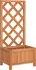 Truhlík Truhlík s treláží masivní jedlové dřevo 40 x 30 x 90 cm hnědý