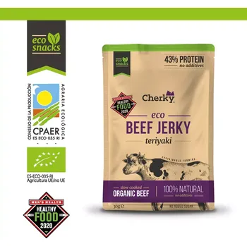 Sušené maso Cherky bio hovězí jerky s příchutí Teriyaki 30 g