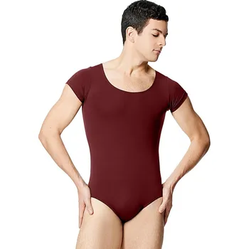 Pánské legíny Lulli,Trikot s rukávem LUB301M, vínová S