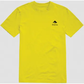 Pánské tričko Triko EMERICA EM X SC LOGO DROP TEE - YELLOW - 10064737 Velikosti: L