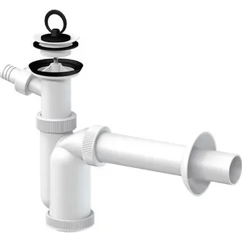 Sifon Umyvadlový sifon T-1016 s výpustí 63 mm, odpad 40 mm, s přípojkou, Slovarm 621359