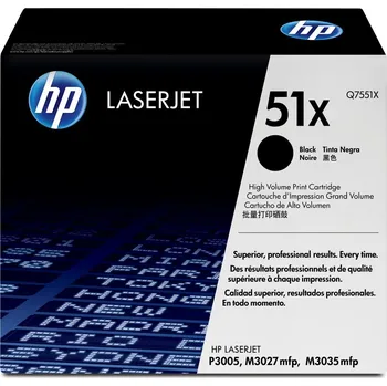 Počítačové příslušenství HP 51X Černá originální tonerová kazeta LaserJet s vysokou výtěžností