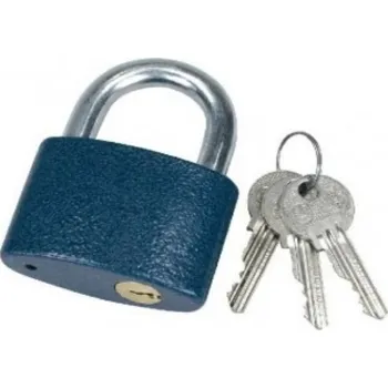 Visací zámek Kinekus Zámek visací 38mm Blossom, modrý KLC KIN5600601
