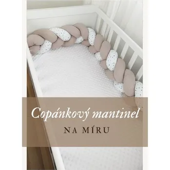 Příslušenství pro dětskou postel a kolébku Copánkový mantinel do postýlky na míru – vyberte si látky a délku podle své postýlky na míru – výběr látek a materiálů