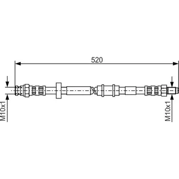 Brzdová hadice Brzdová hadice BOSCH 1 987 481 158