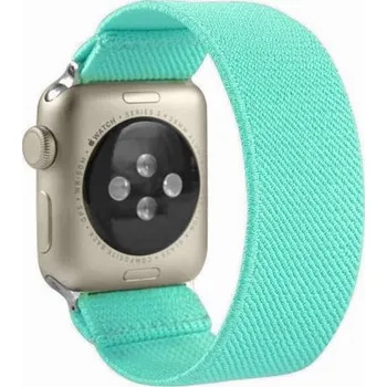 Řemínek na hodinky Nylonový navlékací řemínek pro Apple Watch Ultra 49mm / 46mm / 45mm / 44mm / 42mm - tyrkysový