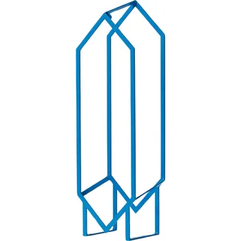 Knihovna Stojan na LP desky DIAM modrý