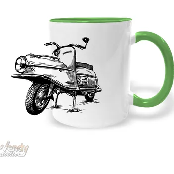 Hrnek - ČZ 175/501 Čezeta Barva: Zelená