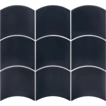 Obklad EQUIPE WAVE EQ VEN028841 12 cm x 12 cm x 0,9 cm modrá 0,42 m2