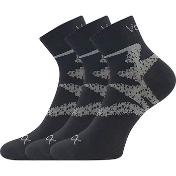 Oblečení a móda VOXX Ponožky bavlněné sportovní FRANZ 05 černé (3&nbsp;páry) 43-46 118189