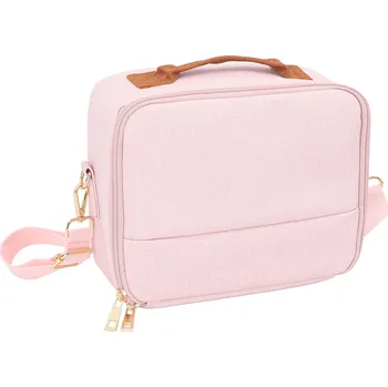 Ochrana fotoaparátu a videokamery Dámská fotobrašna pro Canon Nikon Pentax Olympus Sony - růžová se zlatými prvky