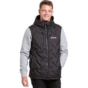 Pánská casual bunda Meatfly pánská péřová vesta Larry Black | Černá | Velikost M