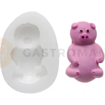 Kuchyňská sůl Silikonová forma na cukrovou hmotu ve tvaru prasete - SLK174, 29x47 mm | SILIKOMART, SugarFlex