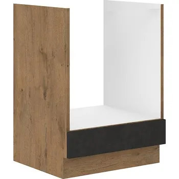 Kuchyňská skříňka LEMPERT Dolní skříňka pro troubu VIKTORIE grafit mat 11 (60 cm) bez pracovní desky