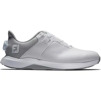 FootJoy ProLite Boa pánské golfové boty, bílo/šedé bílé, standardní, bez spajků, BOA systém, 42.5