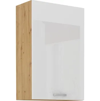 Kuchyňská skříňka LEMPERT Horní skříňka ARISA 22 (60 / 90 cm) bílý lesk