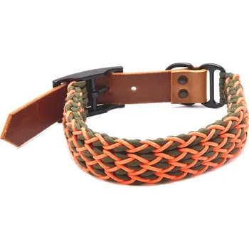 Obojek pro psa Cordell Dog Zone | Cordell paracord set obojku a vodítka Hunter pro psy - Barva Zelená khaki