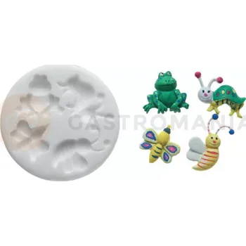 Kuchyňská sůl Silikonová forma na cukrovou hmotu ve tvaru zvířat - SLK251, 25x23 mm | SILIKOMART, SugarFlex