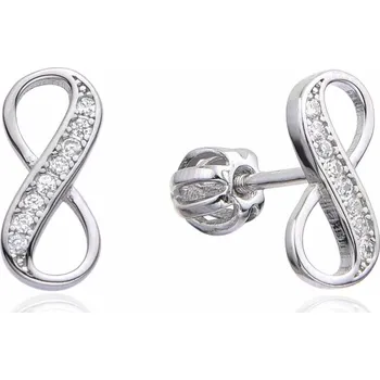 Náušnice Prstýnkárna Stříbrné puzetky Nekonečno na šroubek AG 925 ≤ 1,3 g