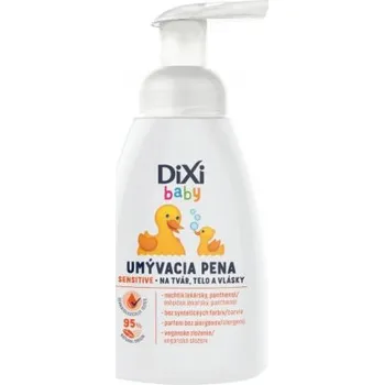 Kosmetika DiXi Baby mycí pěna sensitive na obličej, tělo a vlásky 250ml