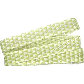 Stuha Stuha MOSAIC pastelově zelená 15mm x 2m (6,-Kč/m) (Stuha taftová MOSAIC, jednostranný potisk, s vetkaným vlascem v okrajích)