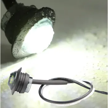 Přídavný světlomet LED poziční obrysové kulaté světlo 12/24V 3SMD, bílé