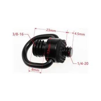 RC model letadla 1/4 & 3/8 palcový šroub a háček (Black)