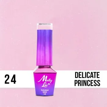 Lak na nehty 24. MOLLY LAC gél lak - DELICATE PRINCESS 5ML