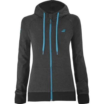 Dívčí bunda BABOLAT EXERCISE GIRL HOOD JACKET BLACK dívčí bunda