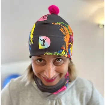 Čepice Danča Hájková Čepice s šedou