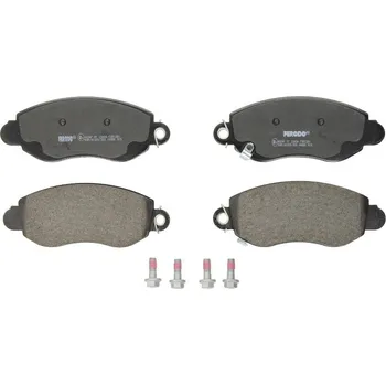 Brzdová destička Přední Sada brzdových destiček, s příslušenstvím, FORD TRANSIT