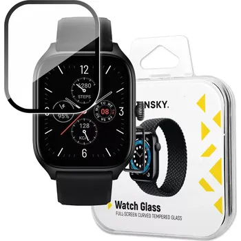 Wozinsky Full Glue tvrzené sklo Xiaomi Amazfit GTS 4 černé 5907769320729
