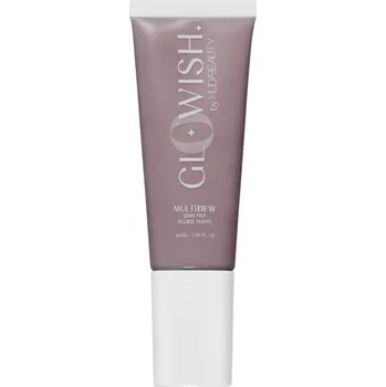 Přípravek na tvář Huda Beauty MultiDew Skin Tint rozjasňující tónovací krém s hydratačním účinkem odstín Extra Rich 40 ml