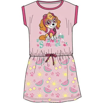 Dívčí oblečení Paw Patrol - Tlapková patrola -Licence Dívčí šaty - Paw Patrol WE1141, světle růžová Barva: Růžová, Velikost: 104
