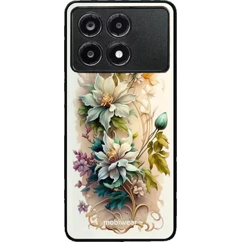Pouzdro na mobilní telefon Lesklý kryt Mobiwear Glossy - Xiaomi Poco X6 Pro 5G - G014G Krémové květy (Prémiové lesklé pouzdro, obal, kryt Mobiwear Glossy na mobil Xiaomi Poco X6 Pro 5G - G014G Krémové květy, materiál Plast + TPU silikon - krytí po všech stranách, neošoupatelný)