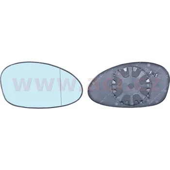 sklo zp. zrcátka s plastovým držákem konvexní modré P