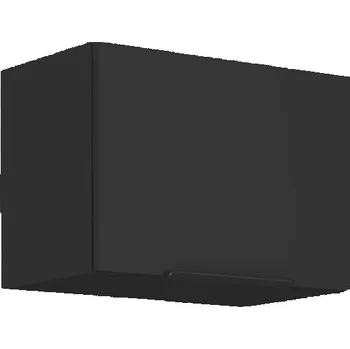 Koupelnový nábytek LEMPERT Horní skříňka nad digestoř SIENA 28 (50 / 36 cm) - černá / černá