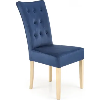 Jídelní židle HALMAR Židle VERMONT medový dub / námořnická modrá