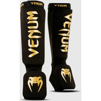 Chránič holeně pro bojový sport Chrániče holení a nártů Venum Kontact - Black/Gold Velikost: L