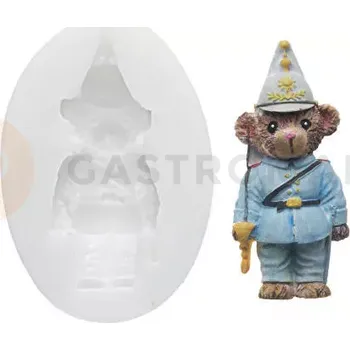 Kuchyňská sůl Silikonová forma na cukorovou hmotu ve tvaru medvídka vojáka - SLK299, 30x73 mm | SILIKOMART, SugarFlex