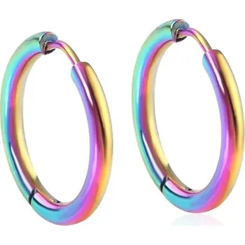 Náušnice Náušnice kruhy z chirurgické oceli - barevné,12mm