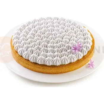 Kuchyňská sůl Sada forem na dorty - prsten + Silikonová forma pusinky, 250x20 mm, Kit Tarte Meringue | SILIKOMART, Tarte Decor