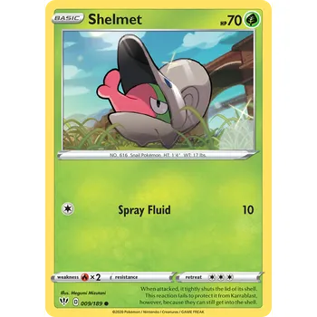 Sběratelská karetní hra Pokémon karta Shelmet 009/189