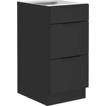 Koupelnový nábytek LEMPERT Dolní skříňka SIENA 9 (40 cm) - černá / černá