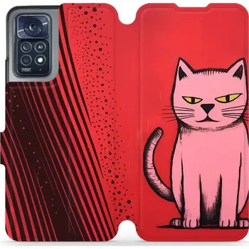 Pouzdro na mobilní telefon Flipové pouzdro Mobiwear - Xiaomi Note 12 Pro 4G - VP54S Kocourek (Knížkové flip pouzdro, obal, kryt na mobil Xiaomi Note 12 Pro 4G - VP54S Kocourek, materiál Umělá kůže + TPU - ochrana 360°, stojánek, silikonová vanička, magnetické zavírání)