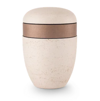 Smuteční dekorace Ekologická urna Pierre IV - Mosazný vzhled