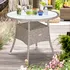 Zahradní stůl Casaria Zahradní polyratanový stolek DE695 80 cm béžový