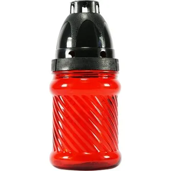 Hřbitovní svíčka VARSAVA VELKA skleněná 50g d8,5x18cm