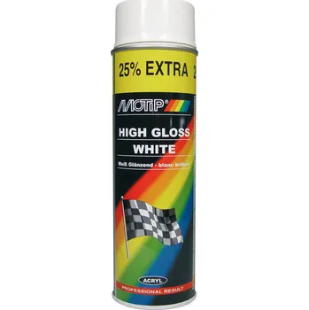 Autokosmetika Univerzální akrylový sprej - bílý lesk 500ml MOTIP 04004