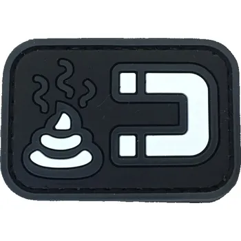 Nášivka WARAGOD Nášivka 3D Shitmagnet černá 3.6x6cm